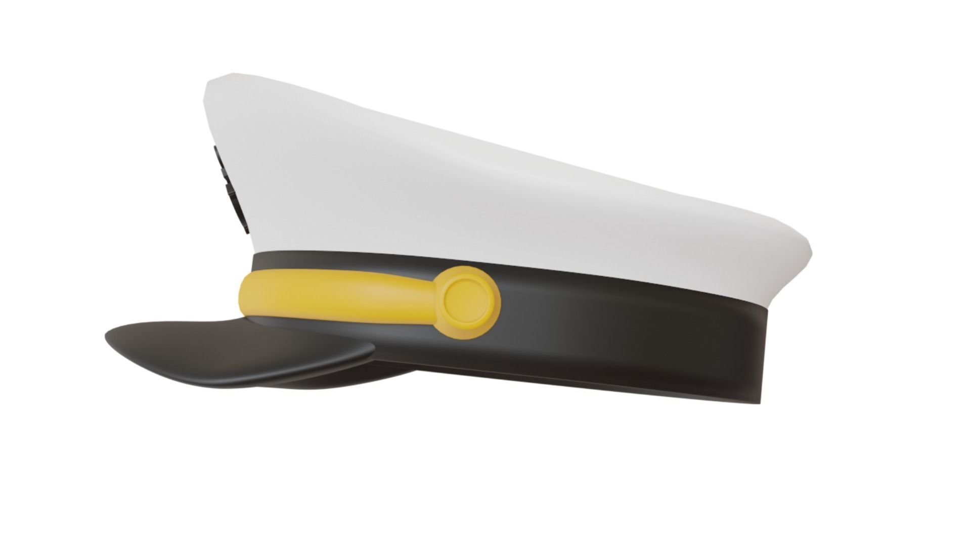 Captain Hat 3D model_4