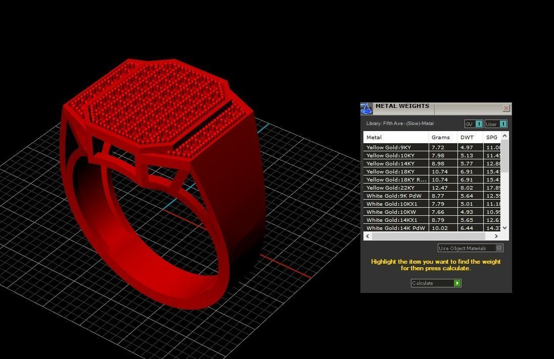 Men Ring 36 3D print model_5
