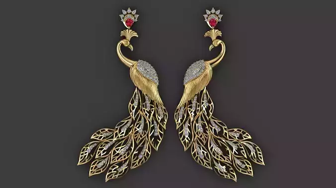 Peacock Earring