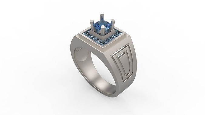 Men Ring 64 3D model 3D printable | CGTrader