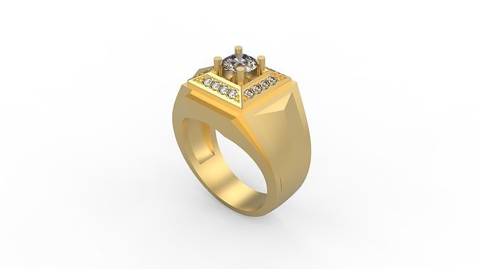 Men Ring 72 3D model 3D printable | CGTrader