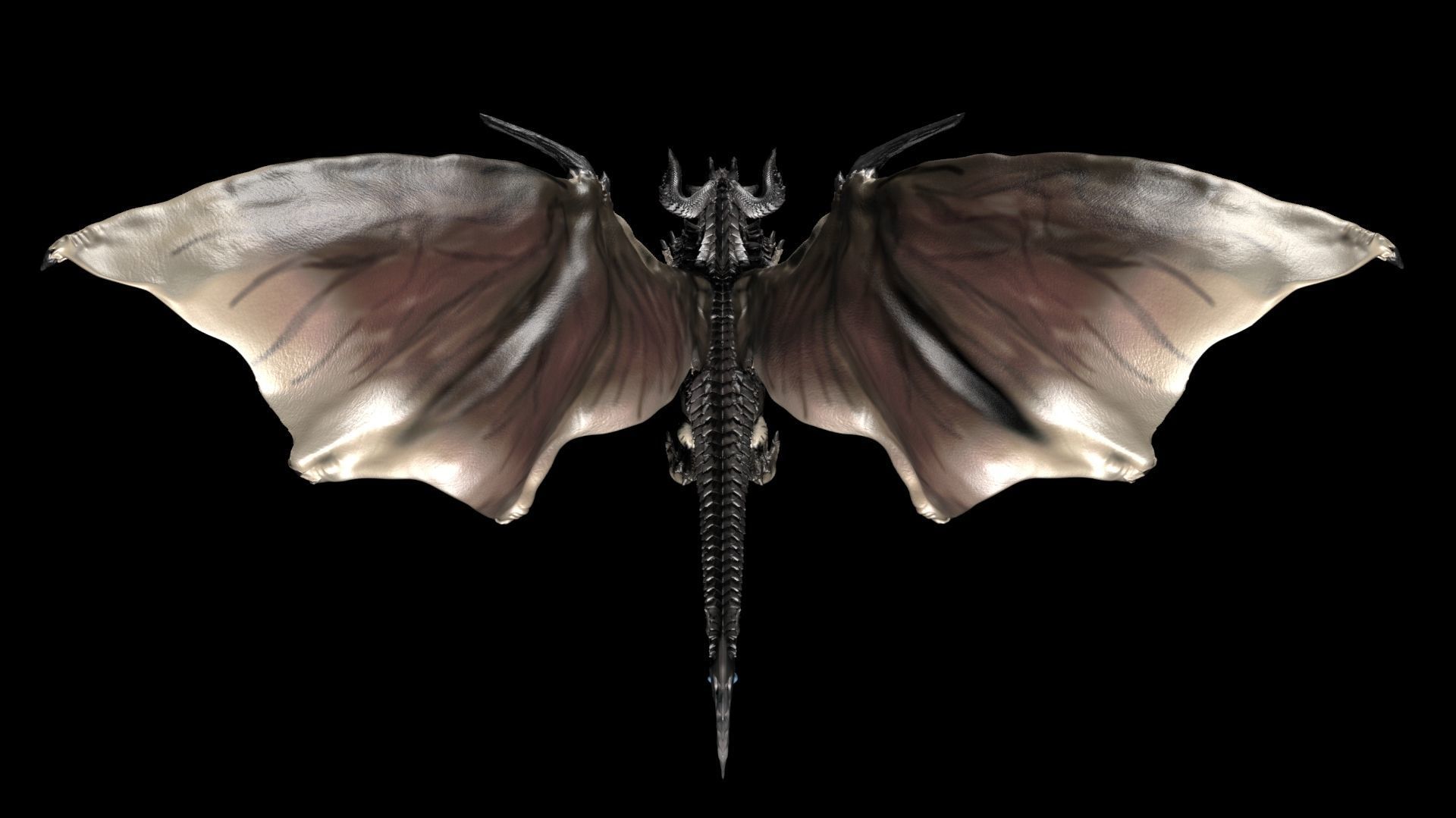 Epic 3D dragon Model 90k Low-poly 3D model_2