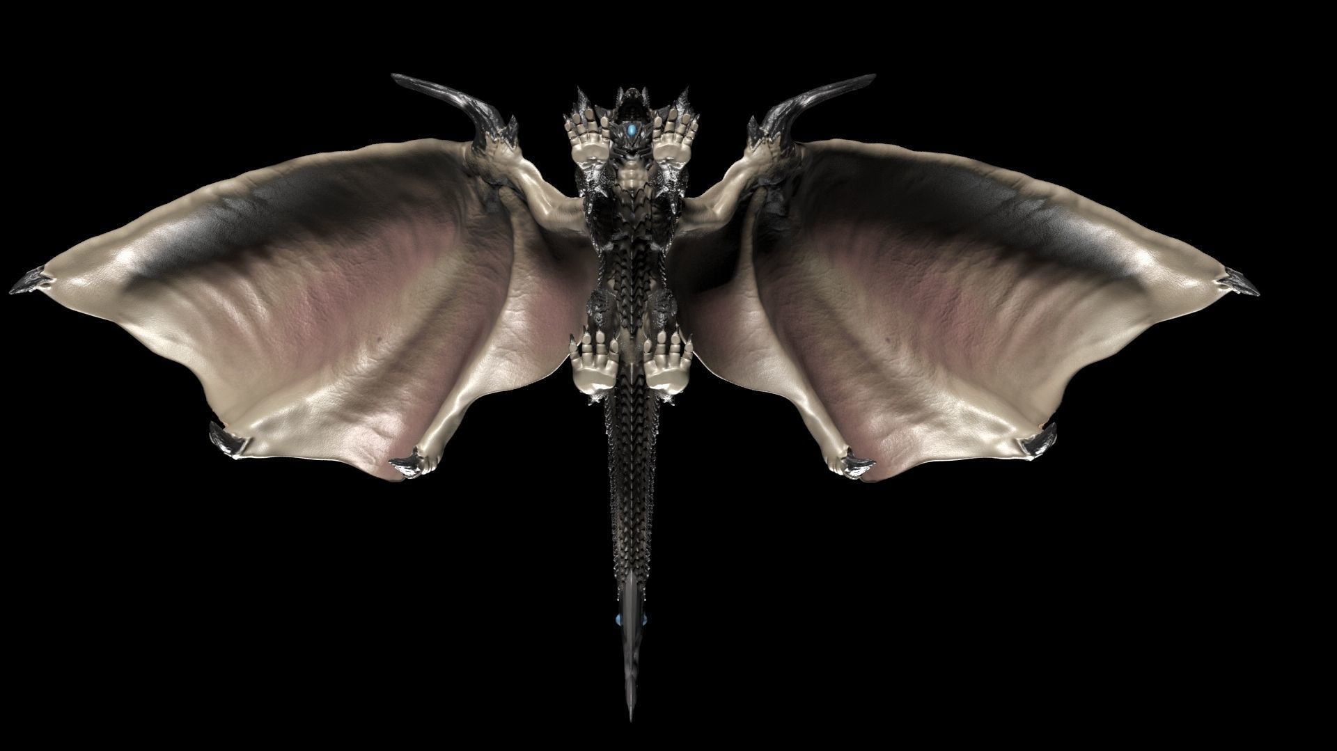 Epic 3D dragon Model 90k Low-poly 3D model_4