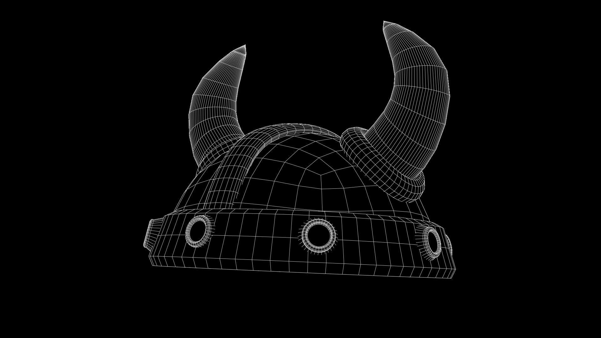 Viking Helmet 3D model_7
