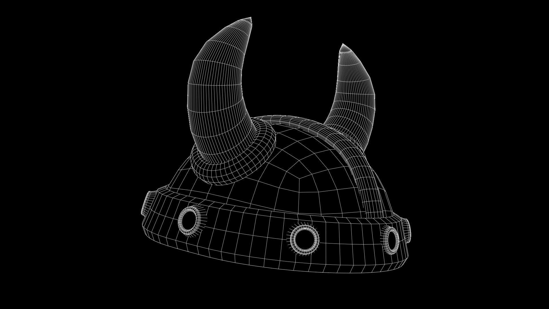 Viking Helmet 3D model_8