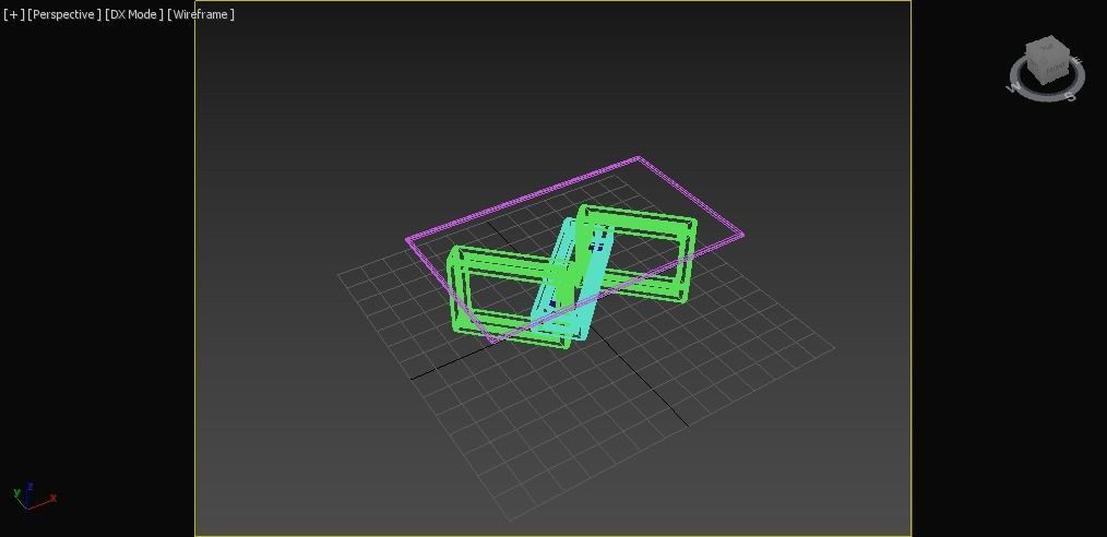  wood vaneer with glass coffee table  Low-poly 3D model_6