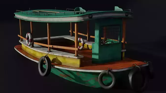 boat game asset