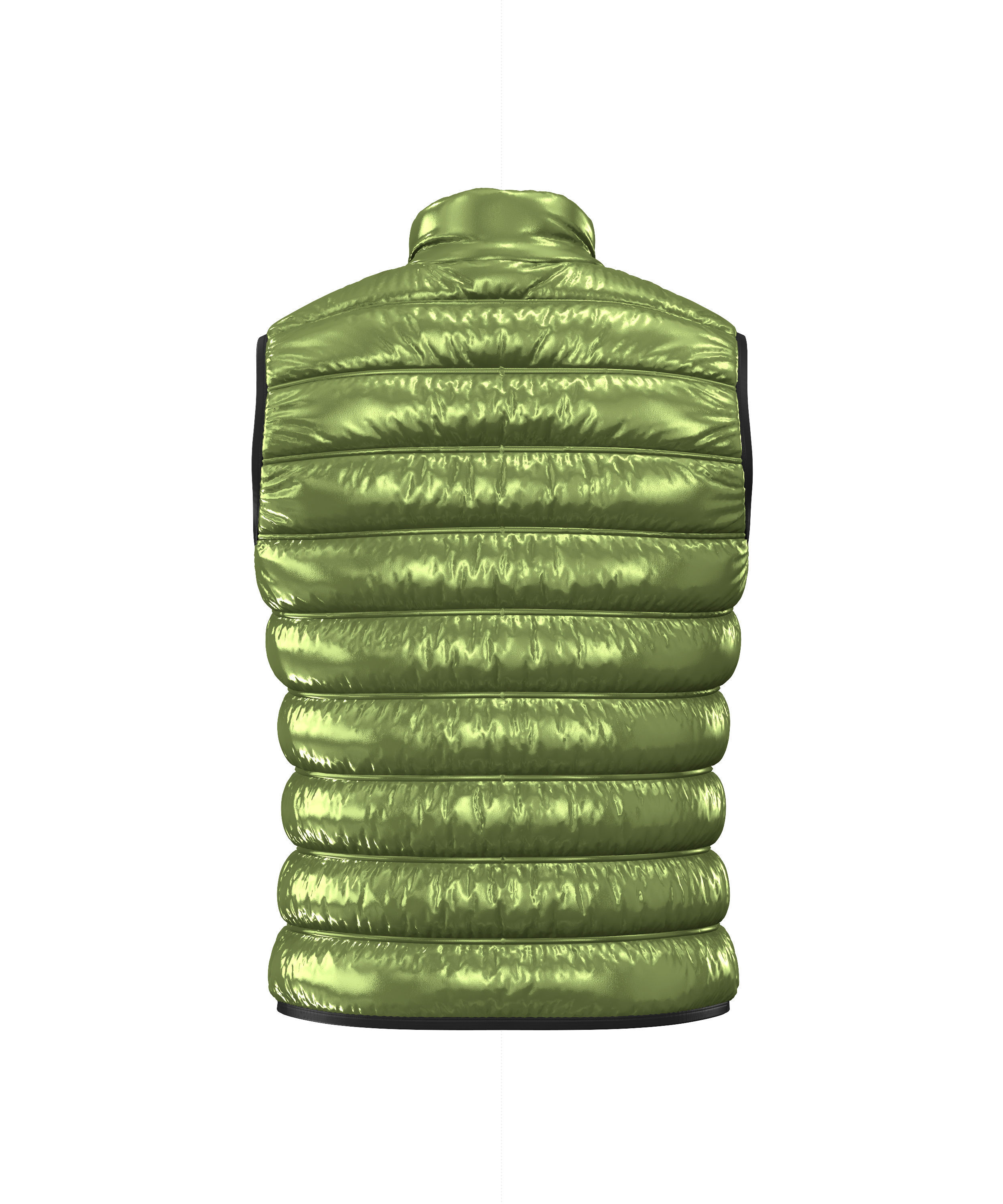 Sleeveless Gilet Jacket 3D model_5