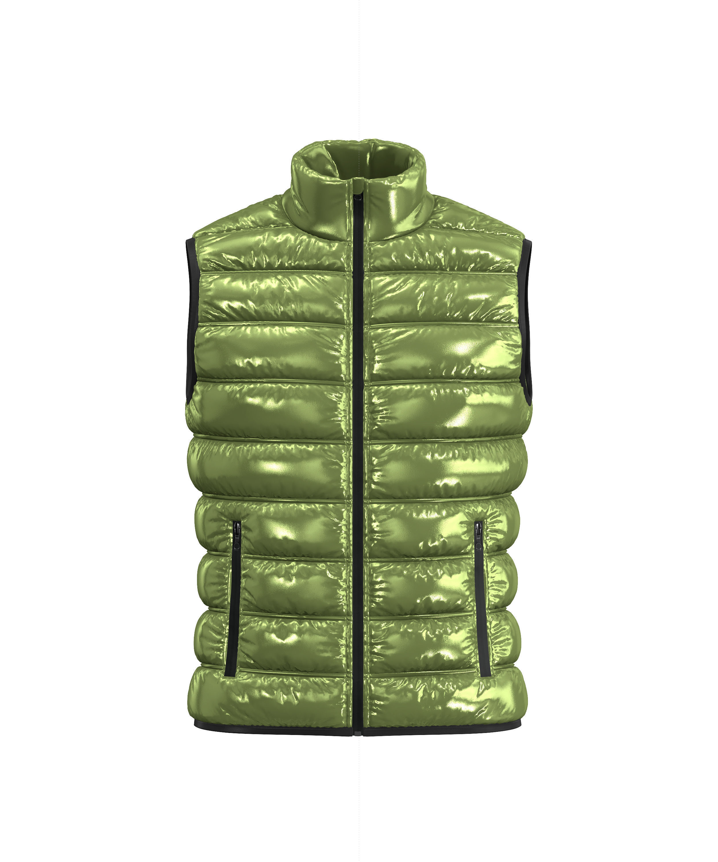 Sleeveless Gilet Jacket 3D model_4