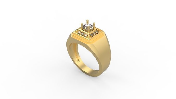 Men Ring 104 3D model 3D printable | CGTrader