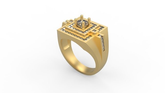 Men Ring 105 3D model 3D printable | CGTrader