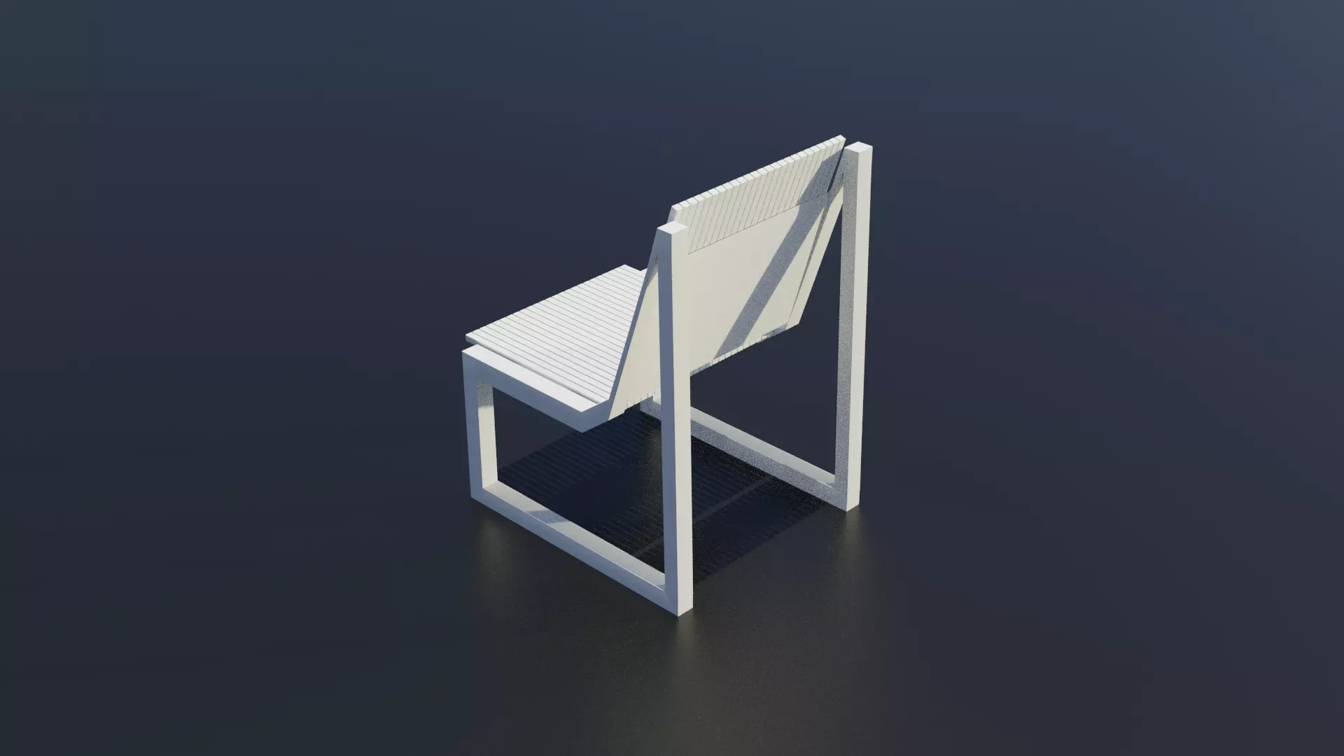 Bench Park - MODOMIN Low-poly 3D model