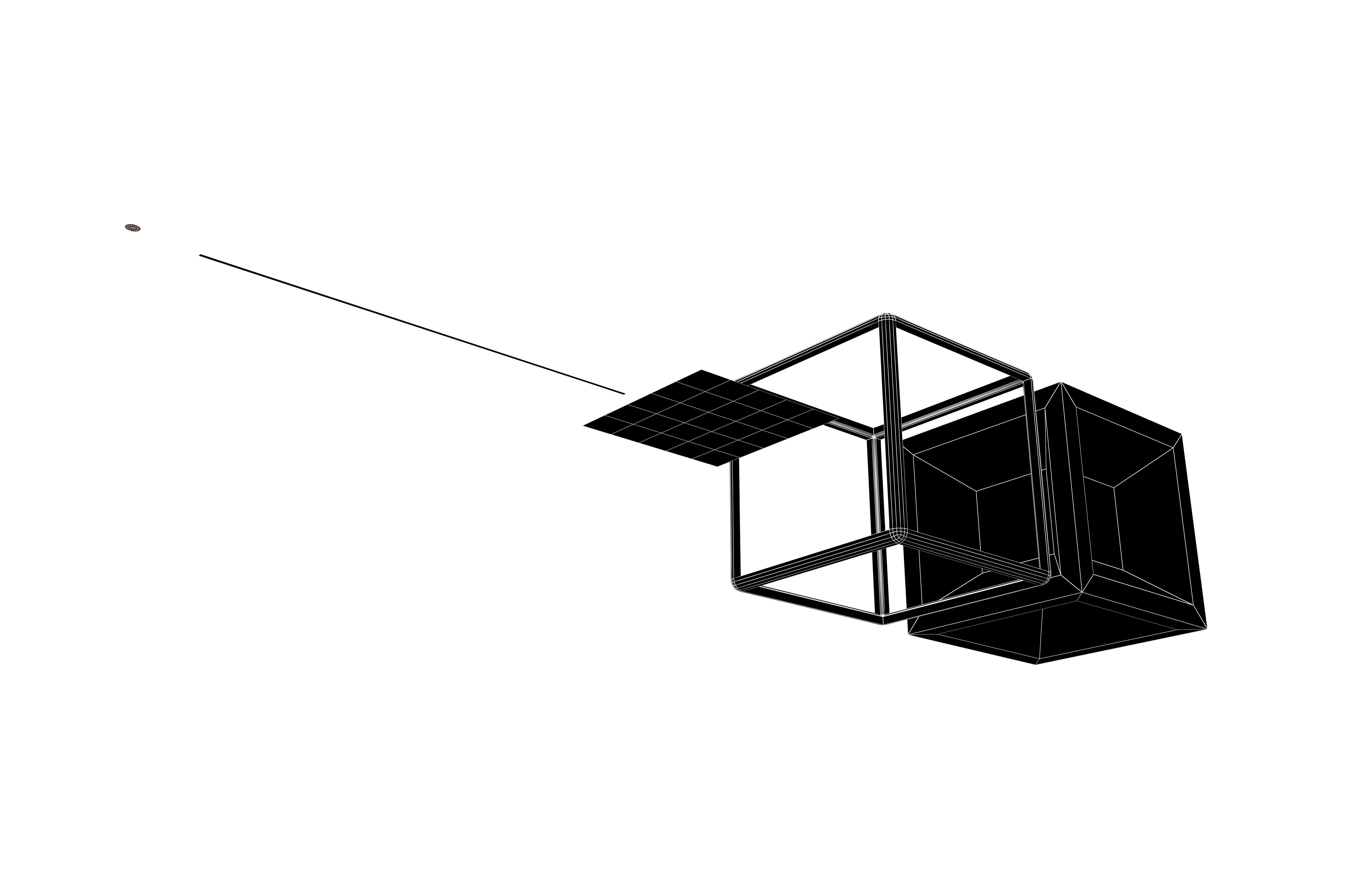 Dimension 0 to 4 v1 001 Low-poly 3D model_7