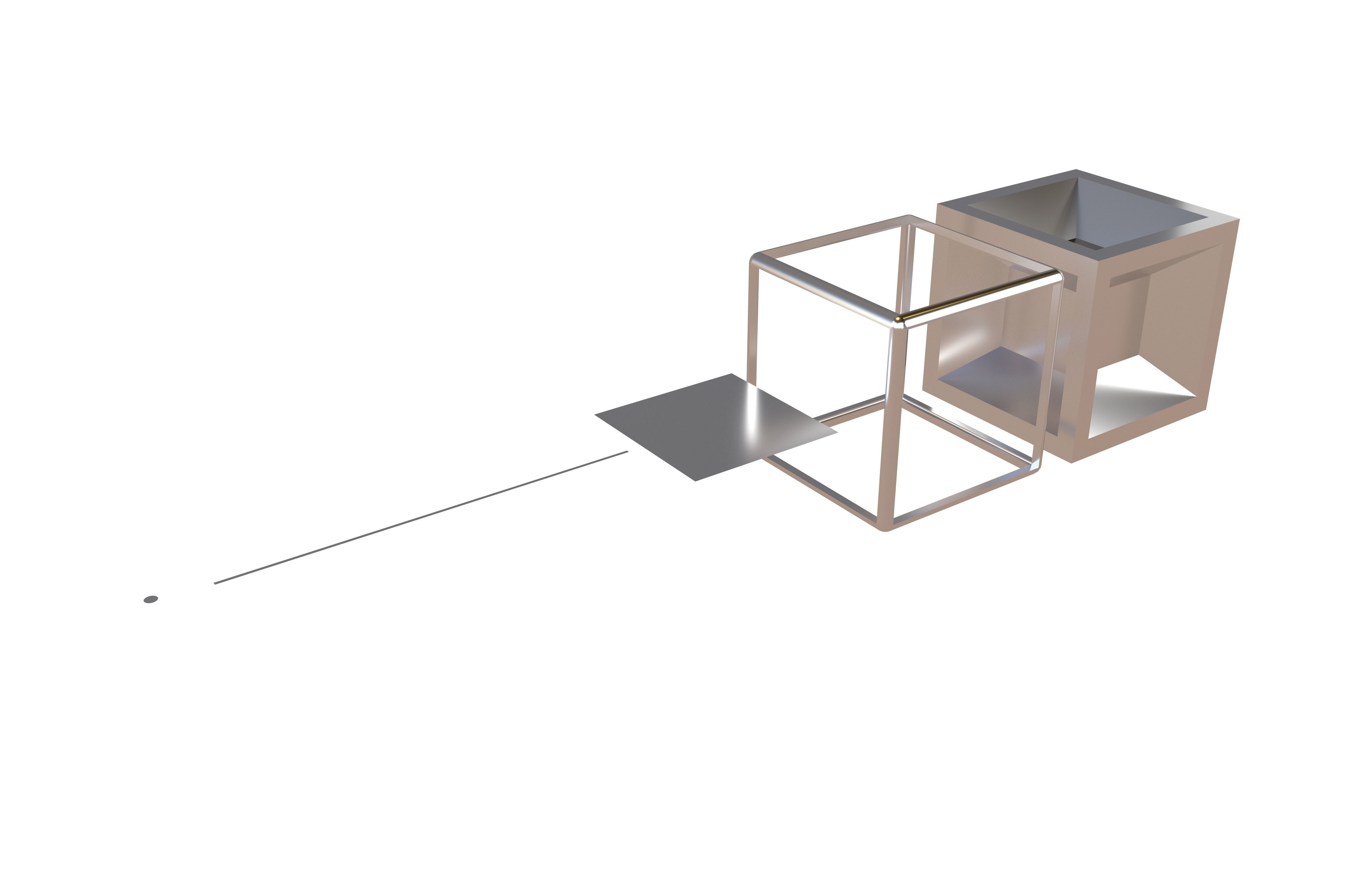 Dimension 0 to 4 v1 001 Low-poly 3D model_3