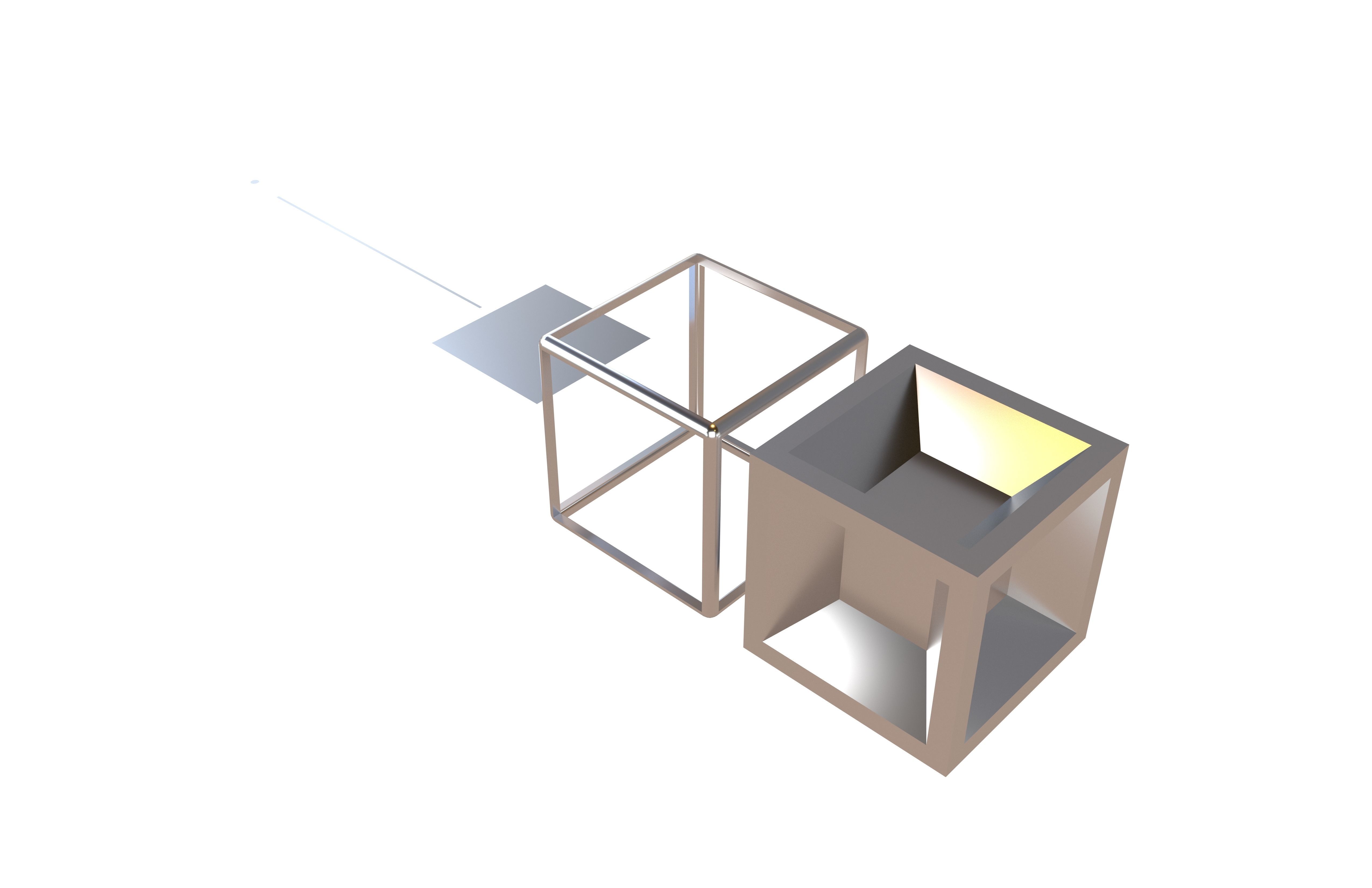 Dimension 0 to 4 v1 001 Low-poly 3D model_1