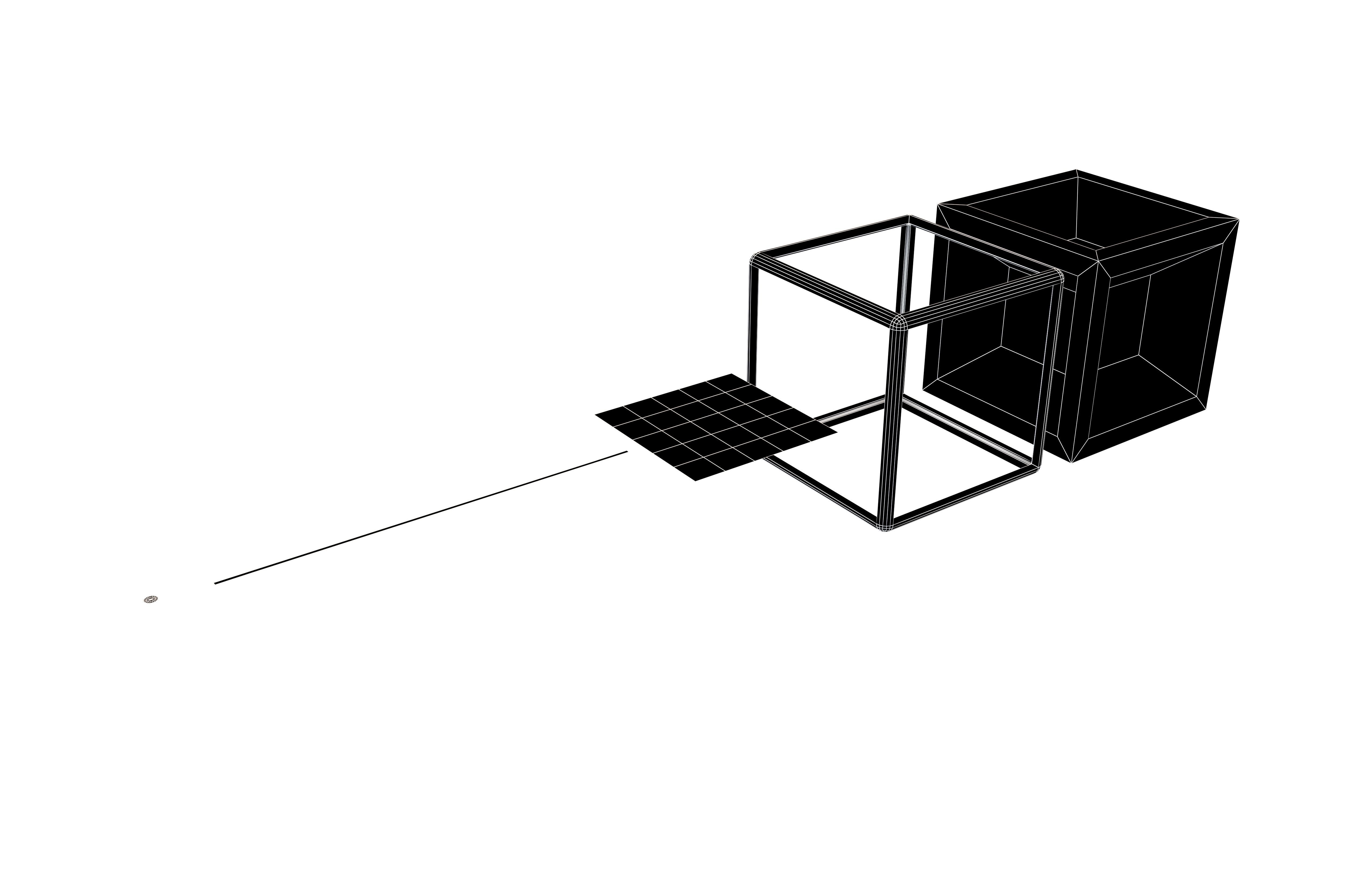 Dimension 0 to 4 v1 001 Low-poly 3D model_5