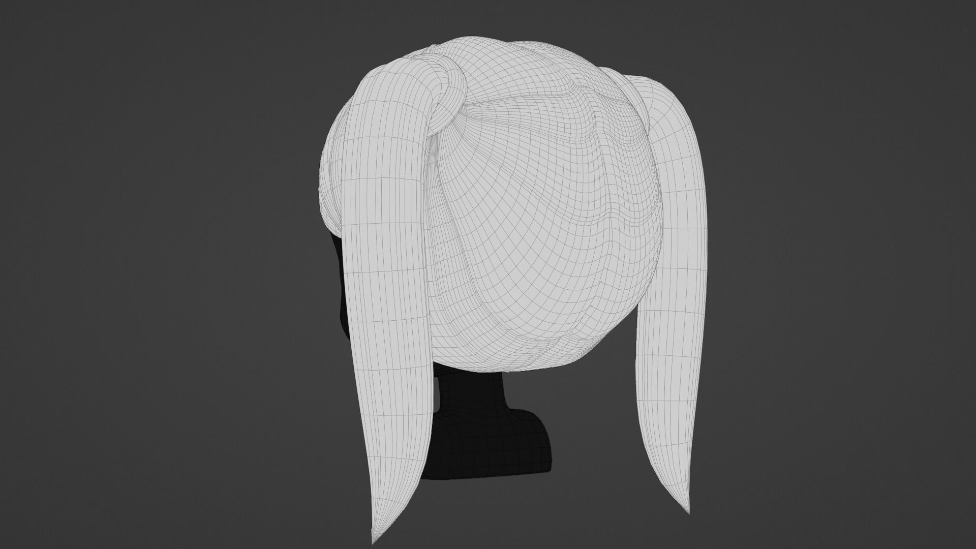 Chibi Female Hair Style 1 3D model_15