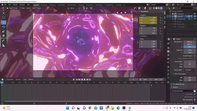 Visual Jockey VJ Loop Space 3D model
