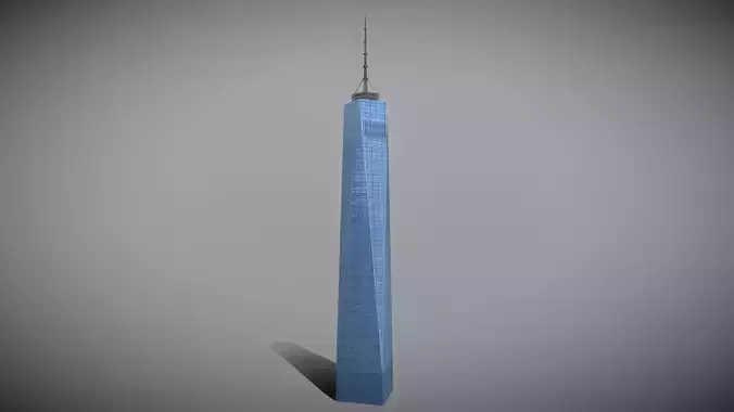 One World Trade Center Low-poly 3D model