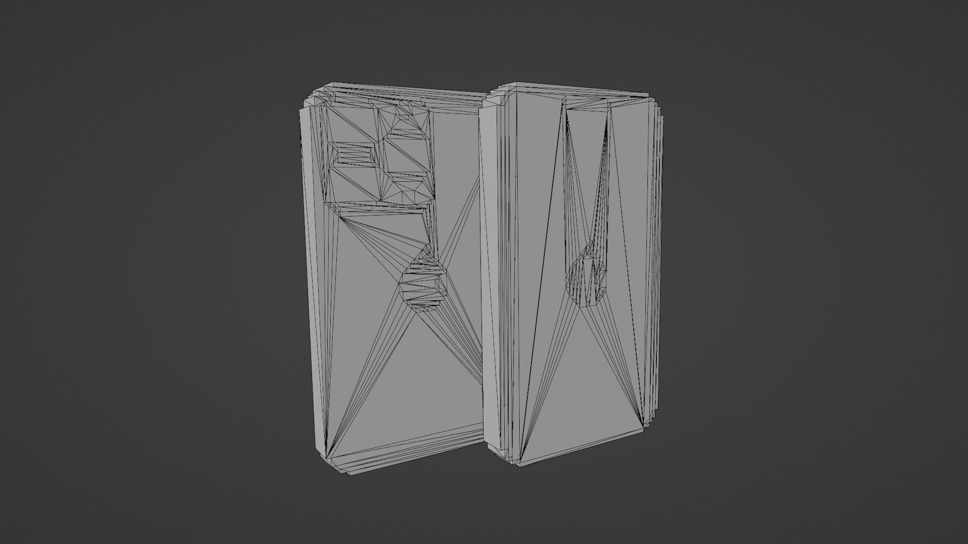 Voxel Iphone14 Pro Silver Low-poly 3D model_12