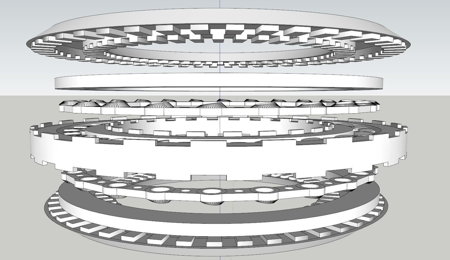 Viman ring with hole in middle 3D model_4