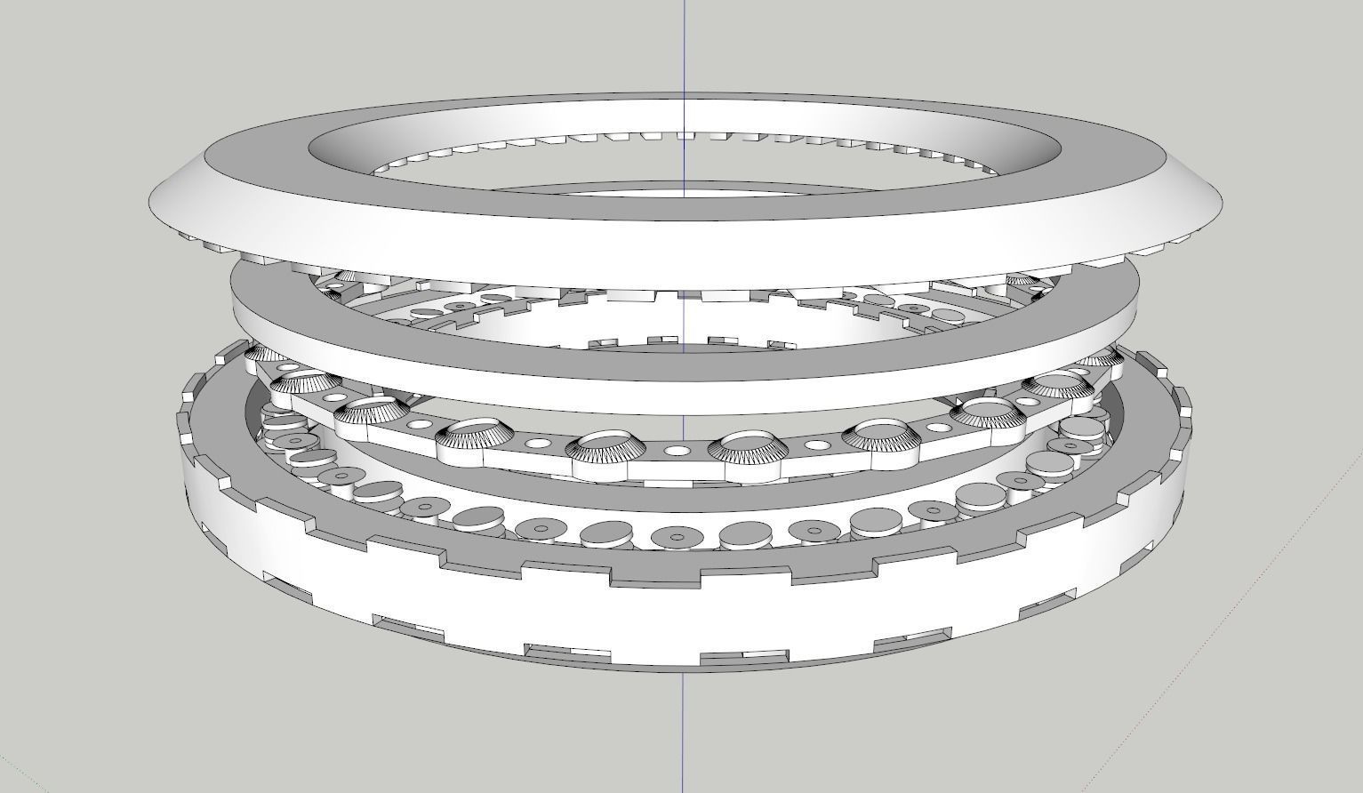 Viman ring with hole in middle 3D model_2