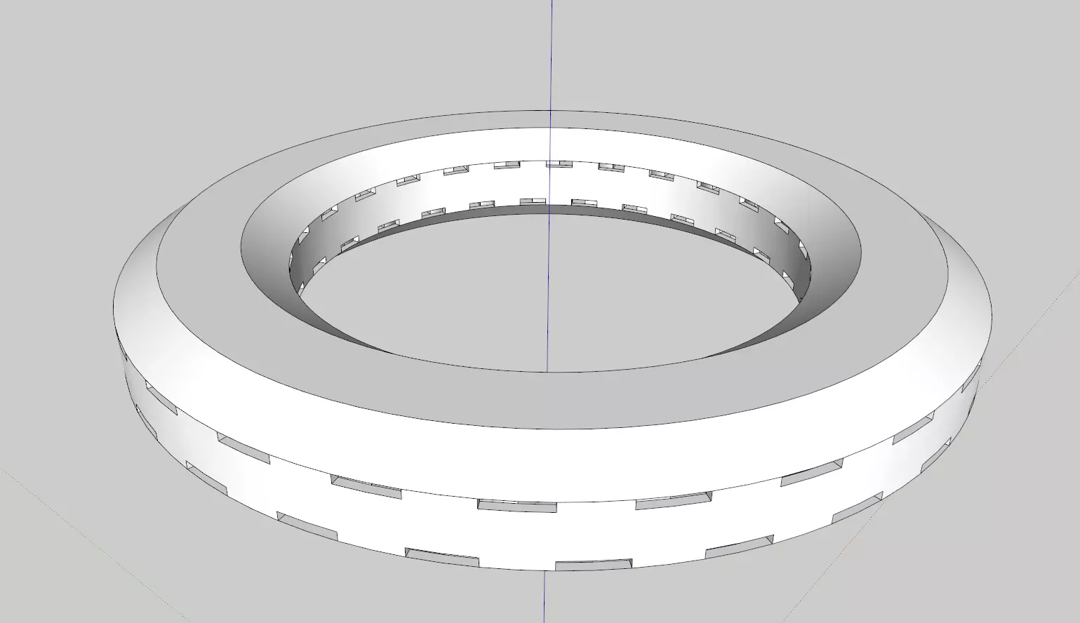 Viman ring with hole in middle 3D model_0