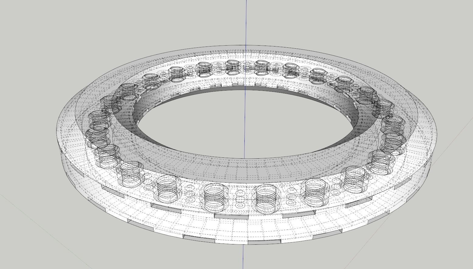 Viman ring with hole in middle 3D model_1
