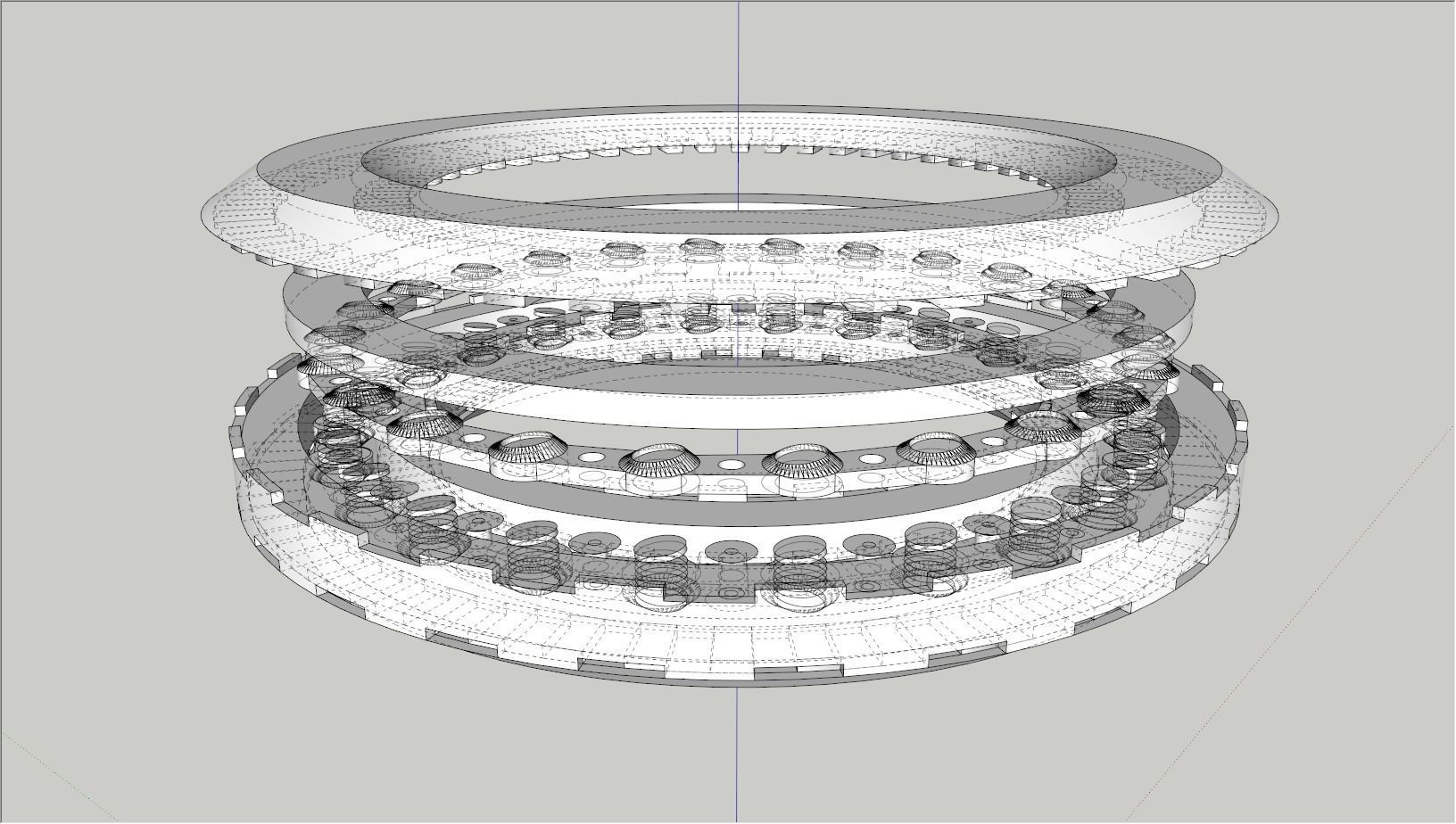 Viman ring with hole in middle 3D model_3