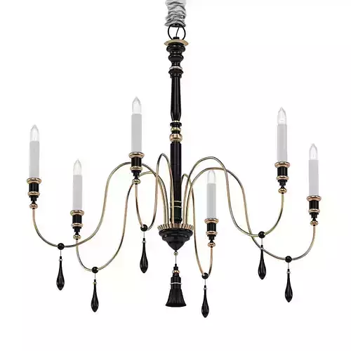 Poppy gold chandelier