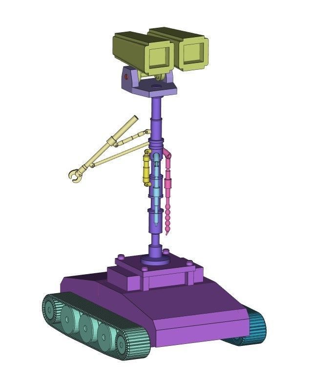 WED-15 Treadwell Repair Droid One12 Scale 3D Files 3D print model_2