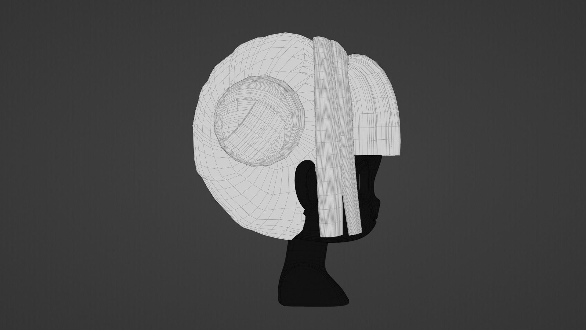 Chibi Female Hair Style 5 3D model_12