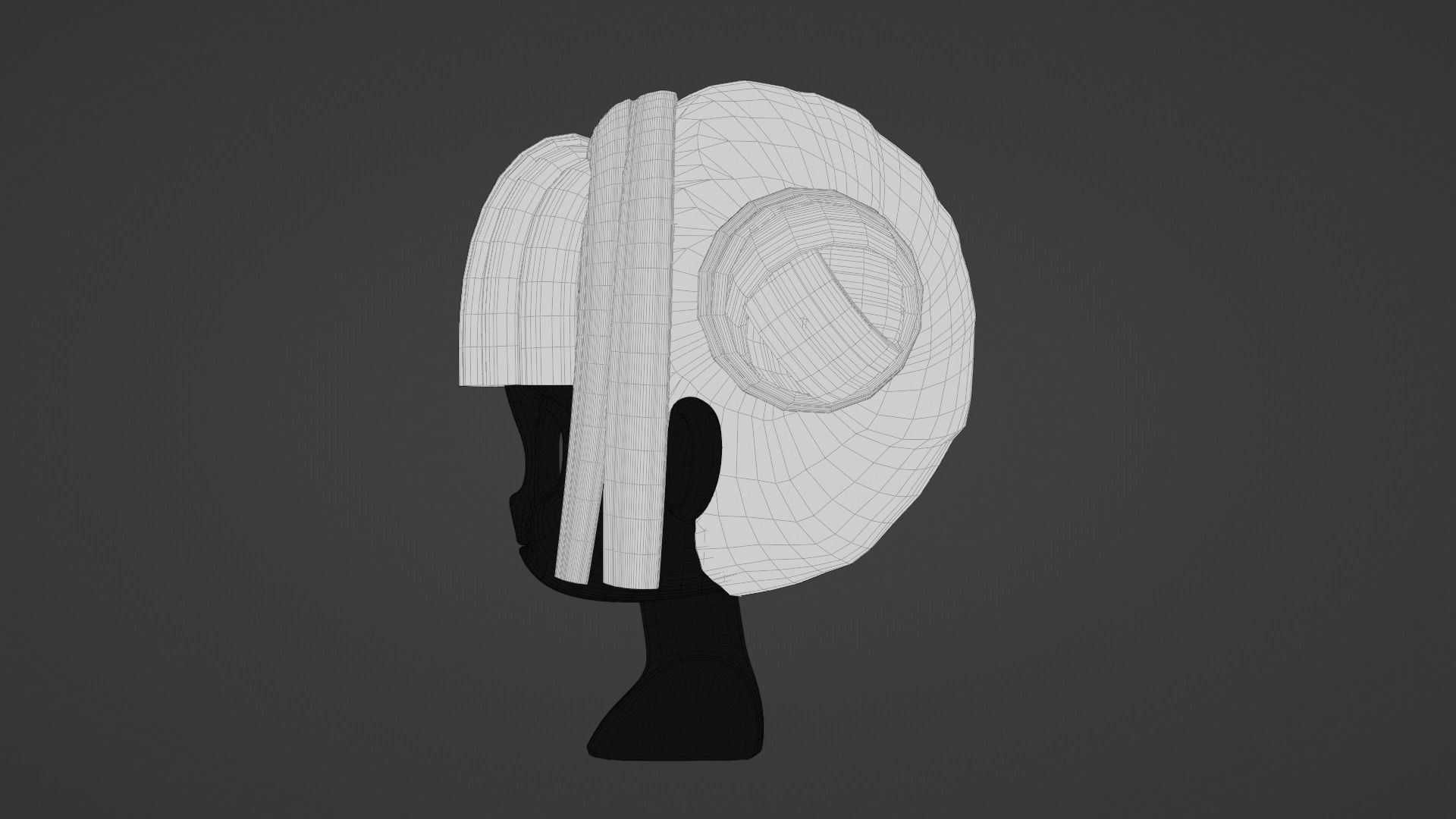Chibi Female Hair Style 5 3D model_16