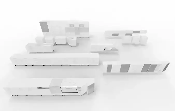 Modern kitchen cupboard Modules