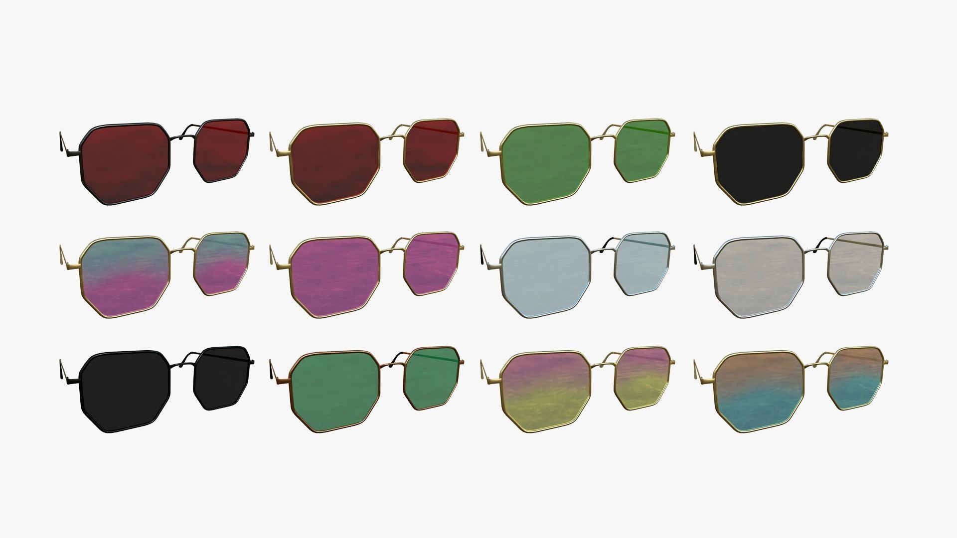 120 Sunglasses Super Collection - Character Design Fashion _7