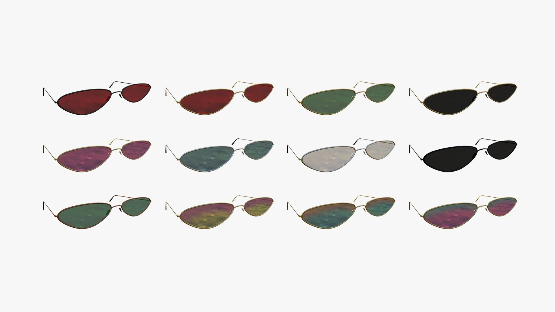120 Sunglasses Super Collection - Character Design Fashion _8