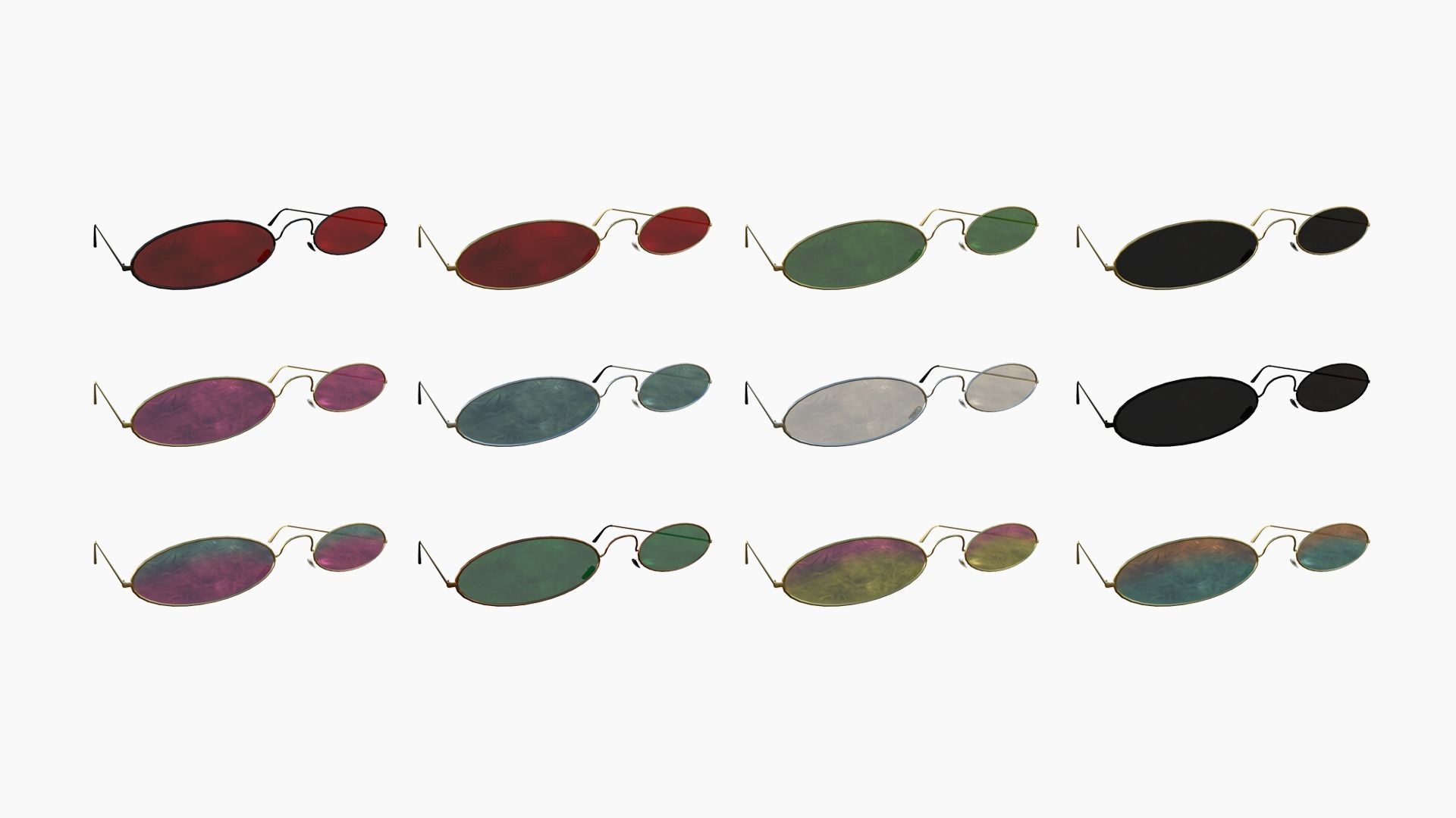 120 Sunglasses Super Collection - Character Design Fashion _6