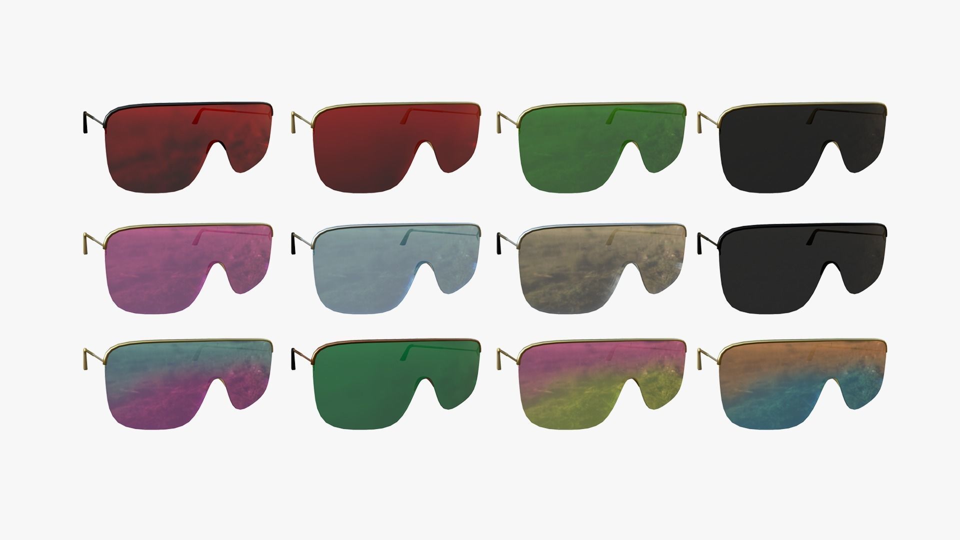 120 Sunglasses Super Collection - Character Design Fashion _10