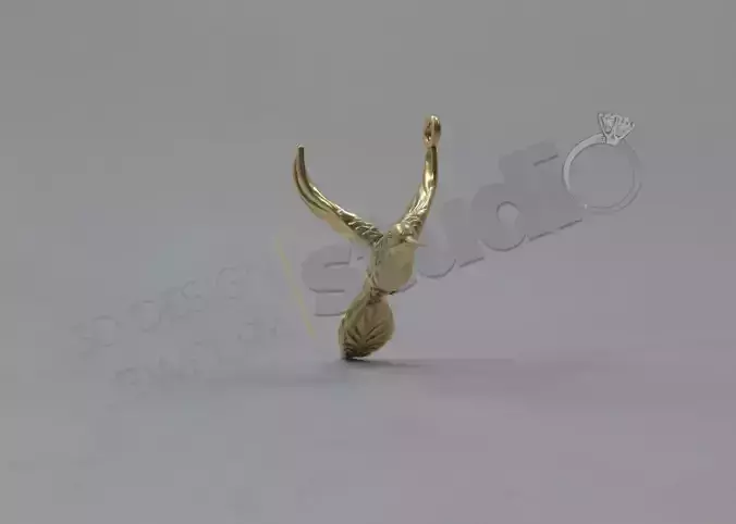 Highly detailed humming bird pendant