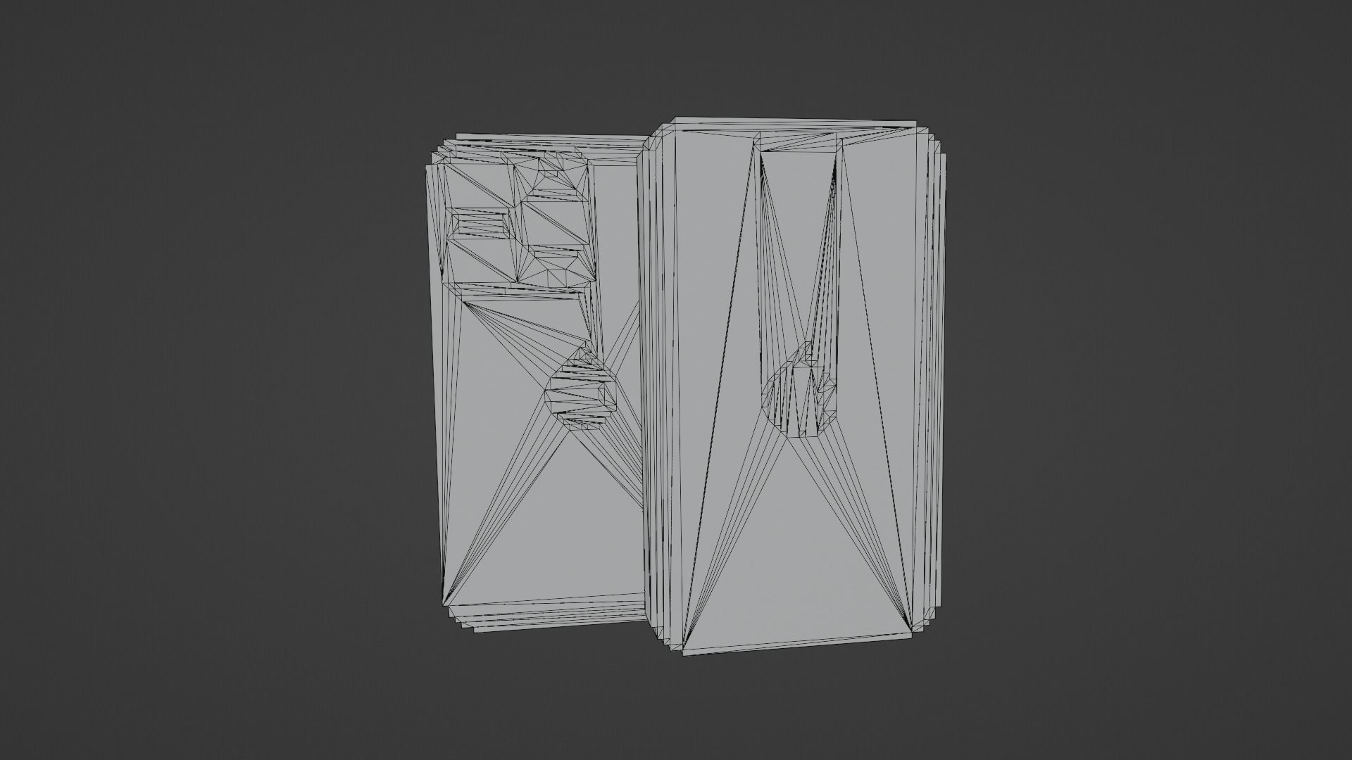 Voxel Iphone14 Pro Space Black Low-poly 3D model_12