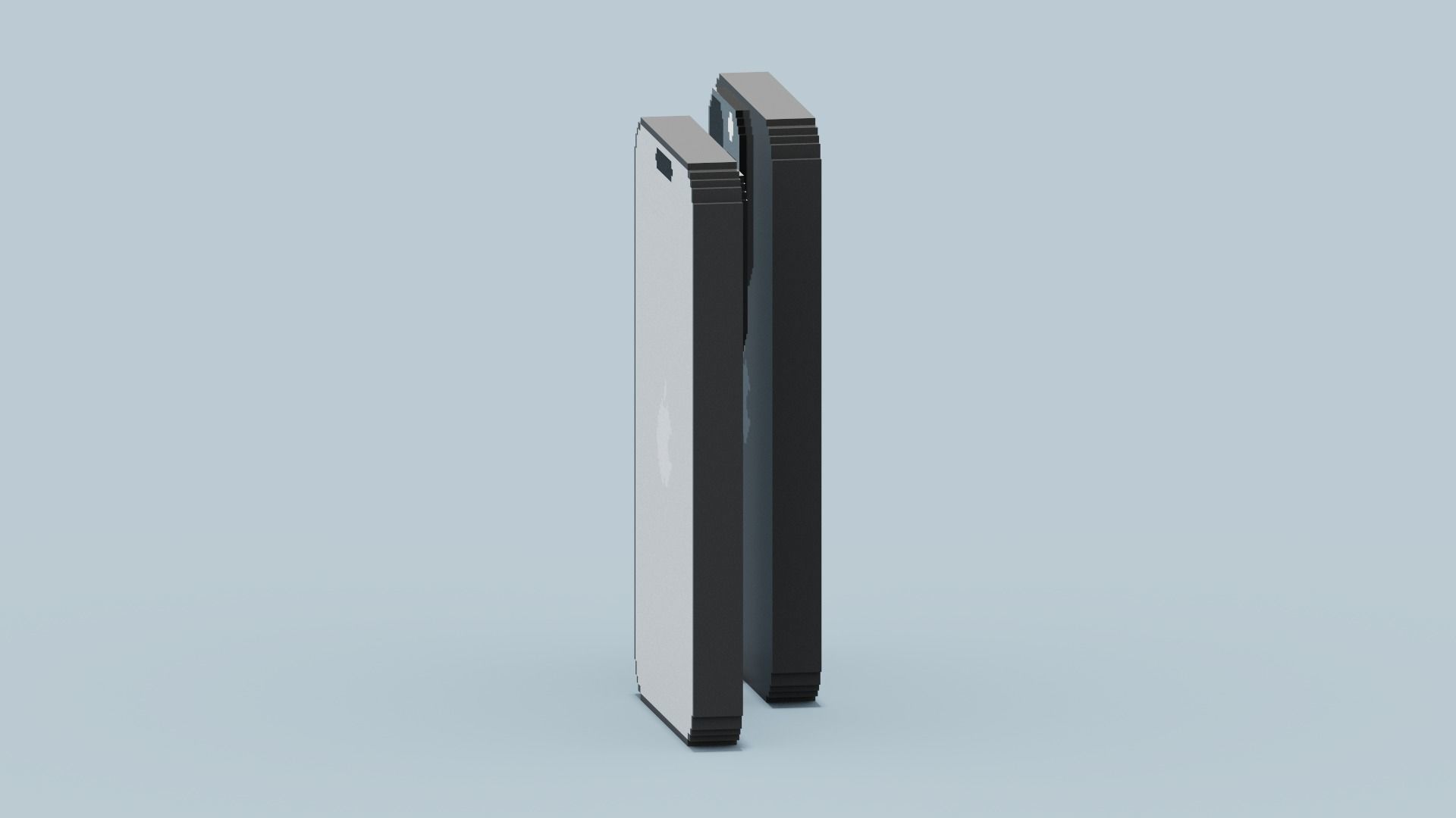 Voxel Iphone14 Pro Space Black Low-poly 3D model_3
