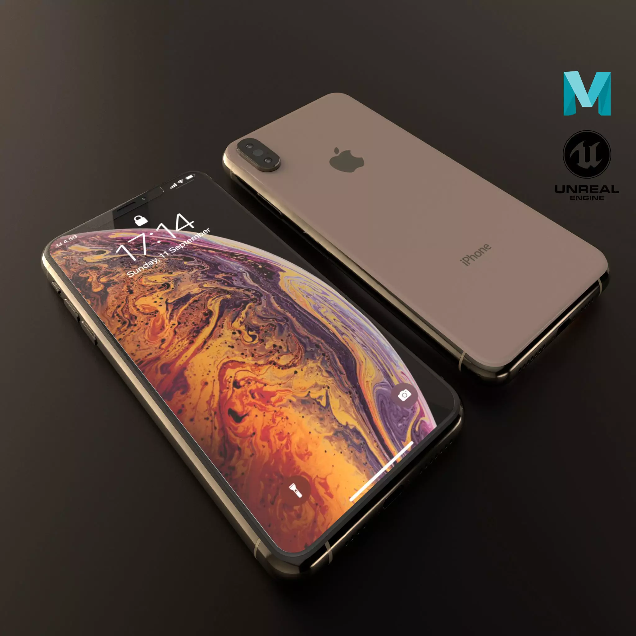 Iphone XS Max Free low-poly 3D model