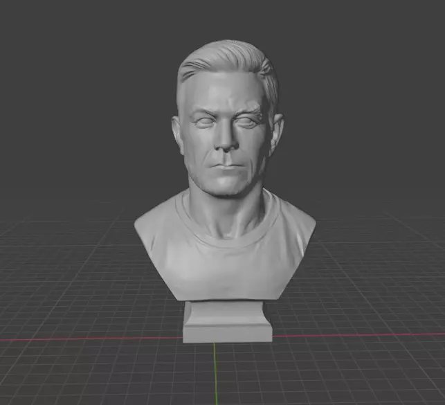 Mark Wahlberg 3D print model_3