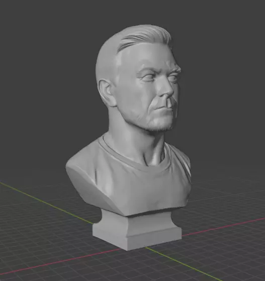 Mark Wahlberg 3D print model_5