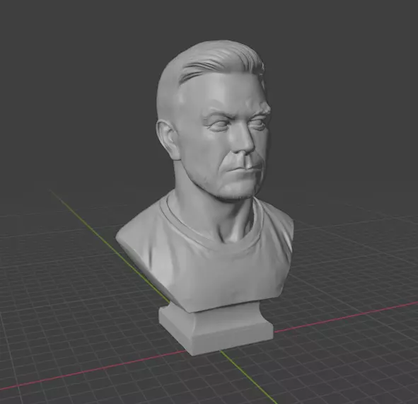 Mark Wahlberg 3D print model_1