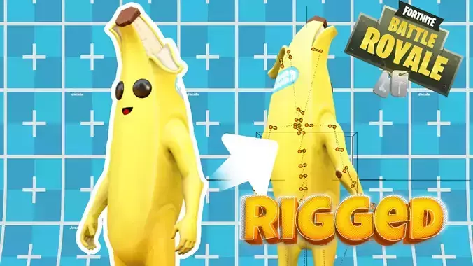 FORTNITE Peely SKIN FREE Free 3D model