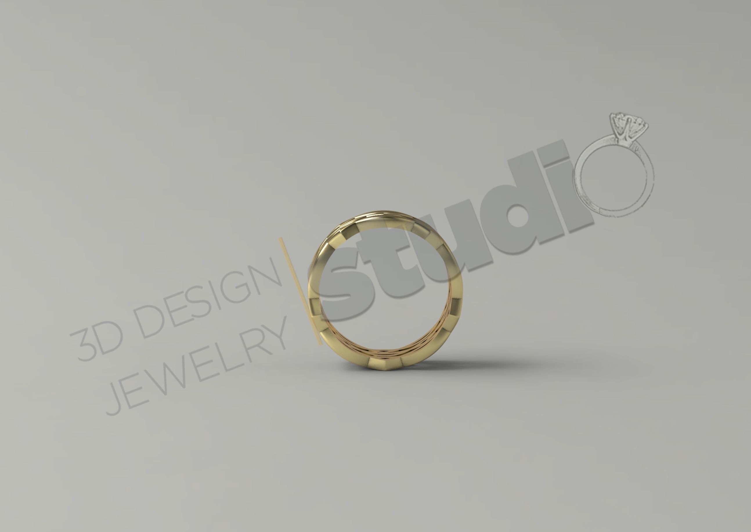 Beautiful 3d design ring model 3D print model_3