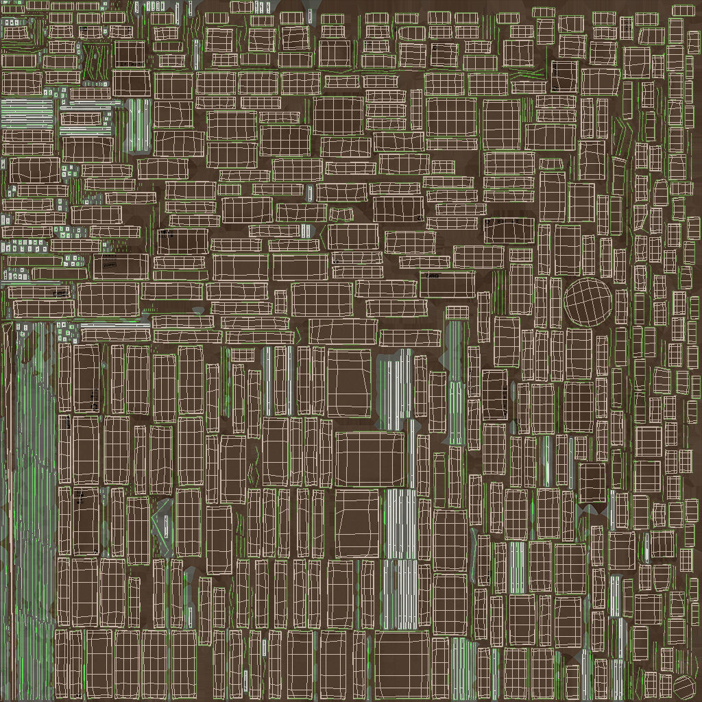 Cardboard Pallet Low-poly 3D model_16