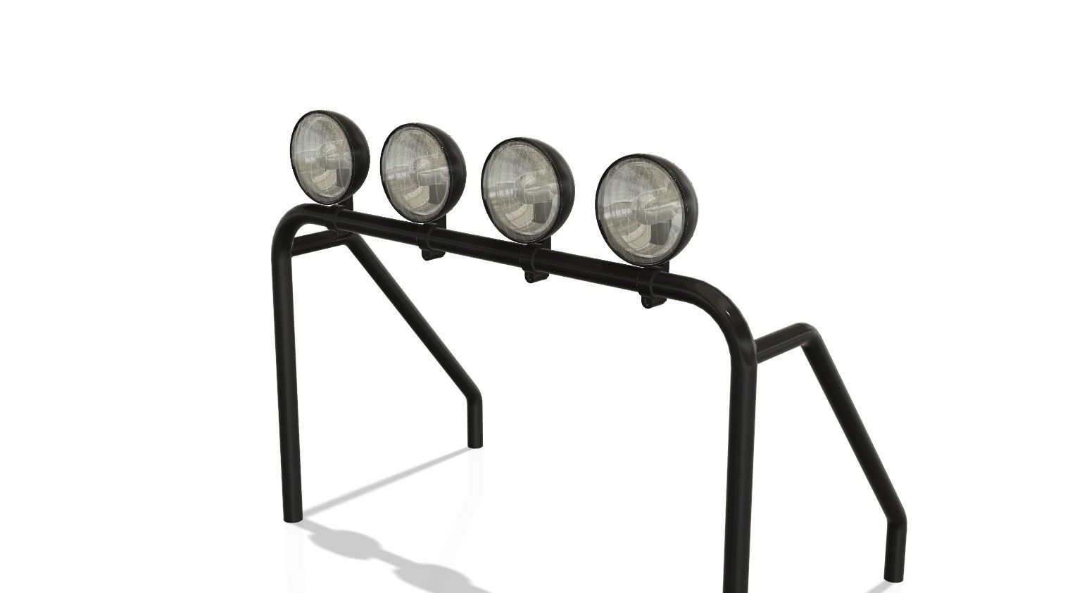 Printable roll cage light bar 3D print model_8