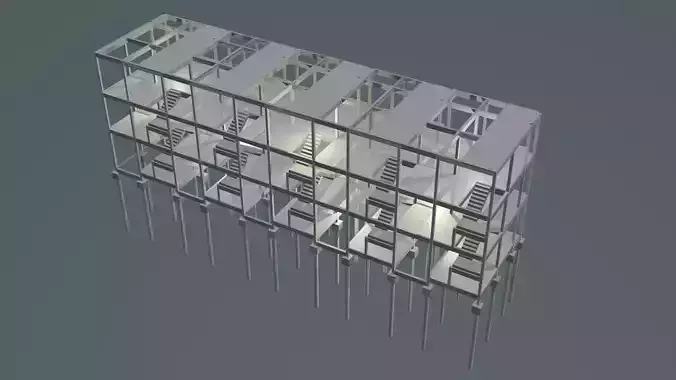 Structure under construction 3D model